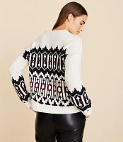 Lou & Grey Fair Isle Slouchy Sweater