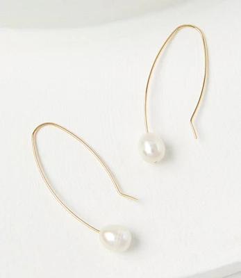 Pearlized Pull Through Earrings