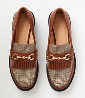 Plaid Lug Loafers