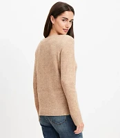 Sequin Boatneck Ribtrim Sweater