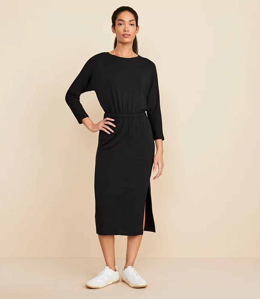 Petite Lou & Grey Signaturesoft 3/4 Sleeve Column Dress