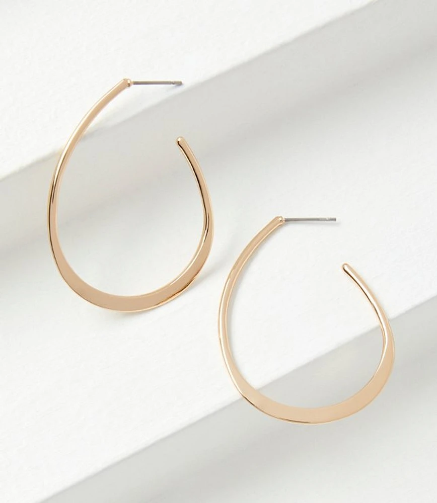 Teardrop Hoop Earrings