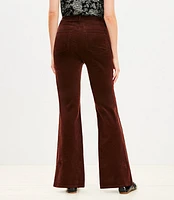 Curvy Slim Flare Pants Corduroy