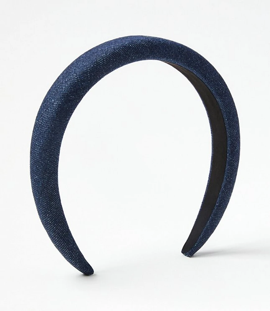 Denim Puffed Headband