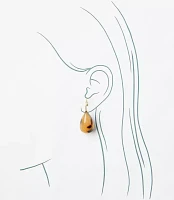 Tortoiseshell Print Teardrop Earrings