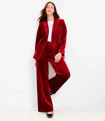 Clean Wide Leg Pants Velvet