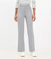 Full Length Straight Pants Heathered Doubleface