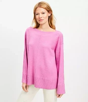 Petite Ribtrim Boatneck Tunic Sweater