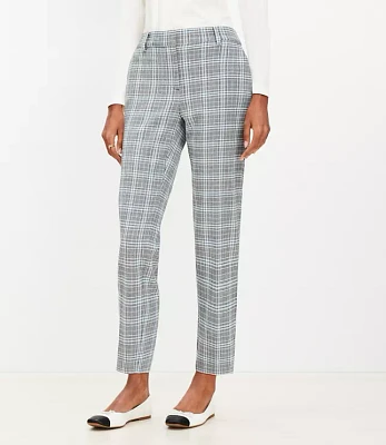 Curvy Riviera Slim Pants Plaid