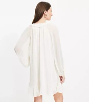 Chiffon Ruffle Mini Flounce Dress