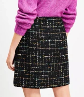 Petite Sequin Tweed Mini Skirt