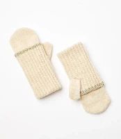 Shimmer Ribbed Mittens