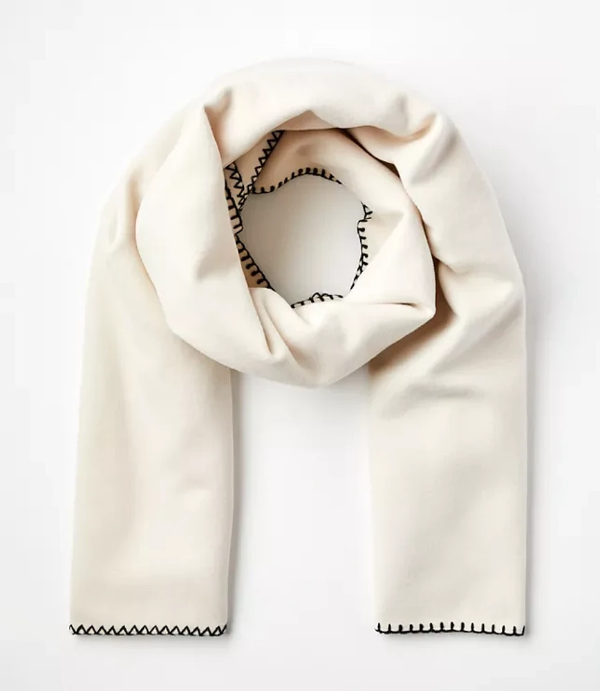 Stitched Trim Scarf