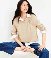 Heathered Modern Ribtrim Sweater