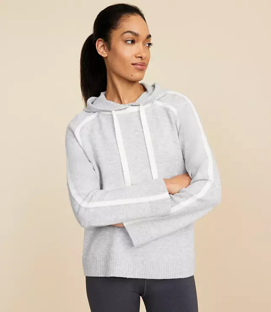 Petite Lou & Grey Heathered Tipped Hoodie Sweater