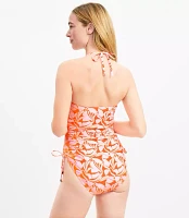 LOFT Beach Swirl Bandeau One Piece Swimsuit