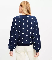 Petite Dotted Terry Sweatshirt