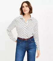 Petite Dotted Everyday Relaxed Shirt