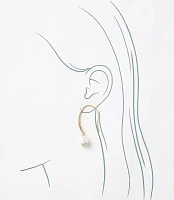 Pearlized Sparkle Pull Through Earrings