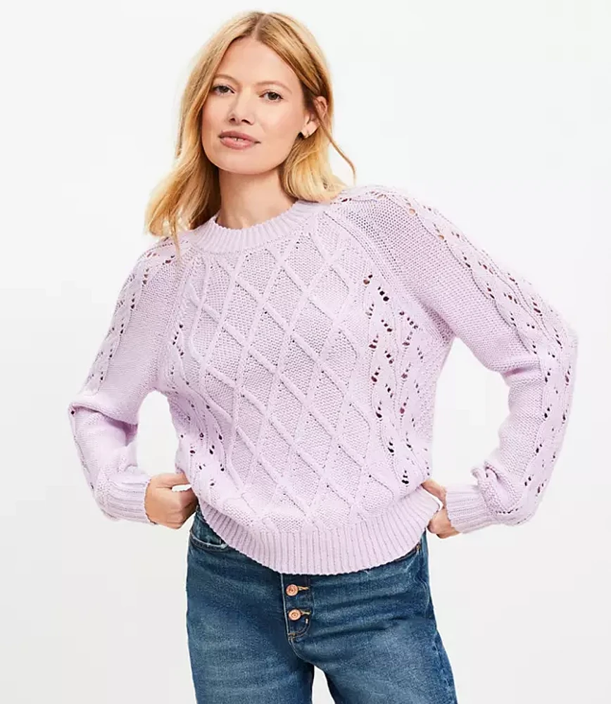 Petite Textured Stitch Sweater