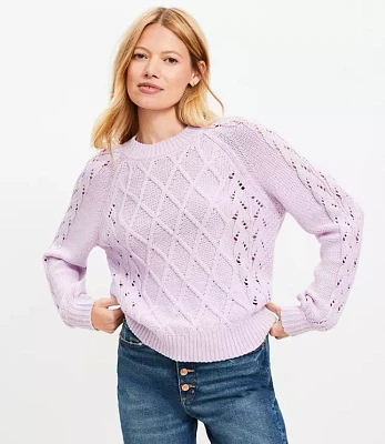 Petite Textured Stitch Sweater