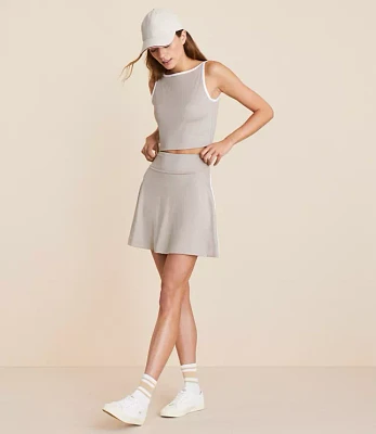 Lou & Grey Striped Softsculpt Mini Skort