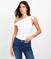 Bow Tie Shirred Top