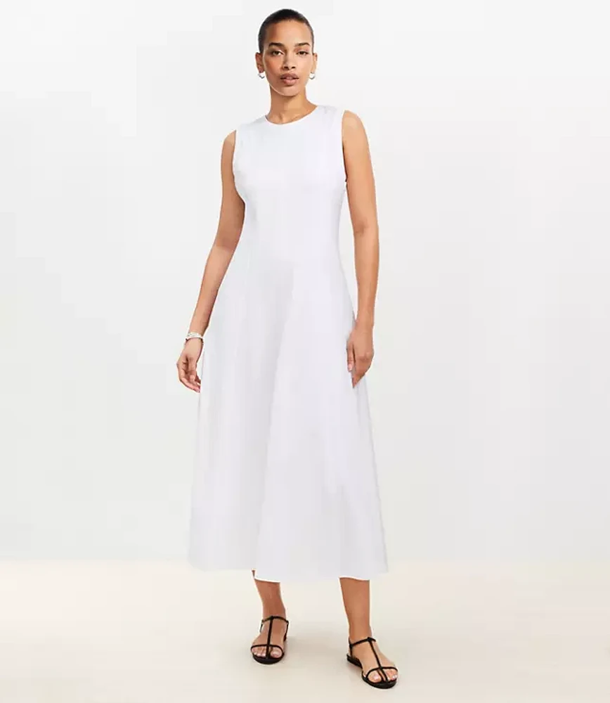 Petite Seamed Midi Dress