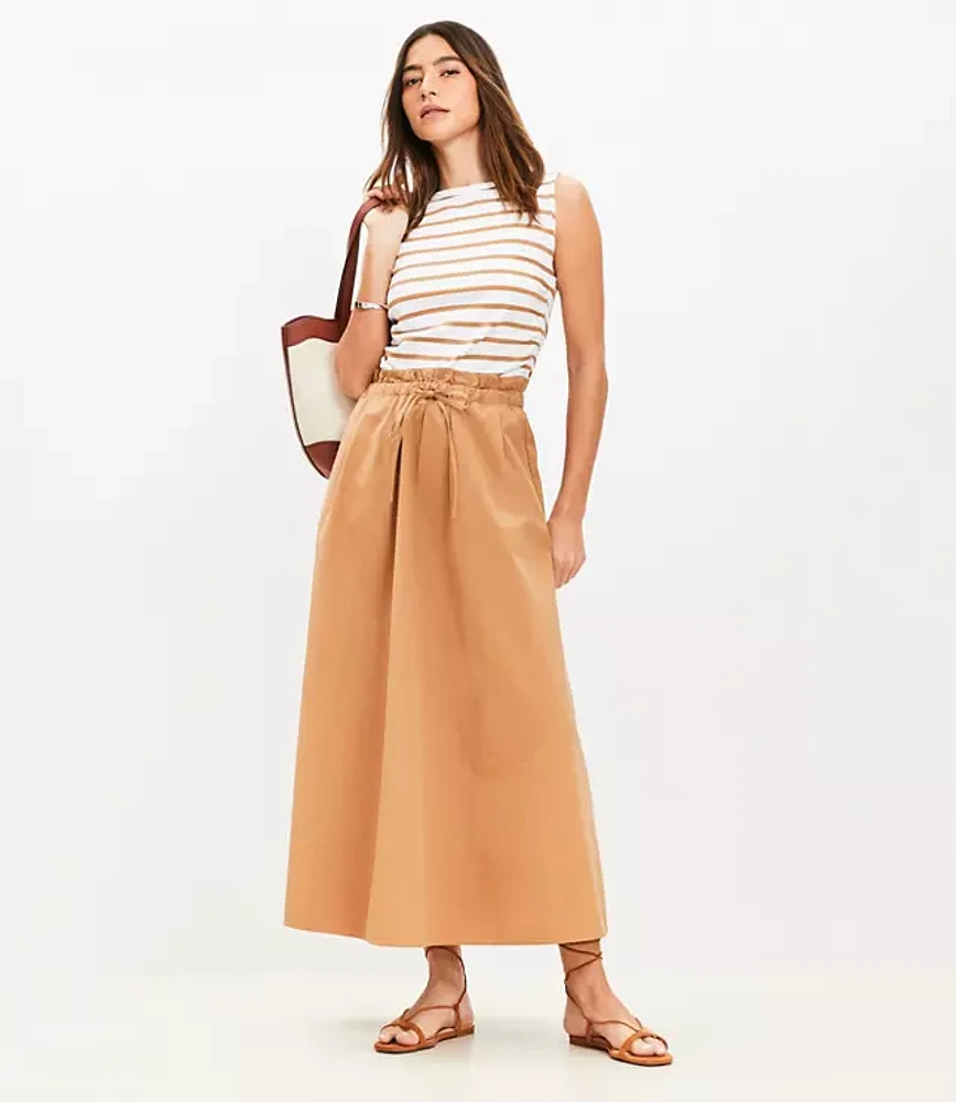 Paperbag Maxi Pocket Skirt