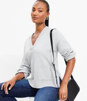 V-Neck Pocket Sweater