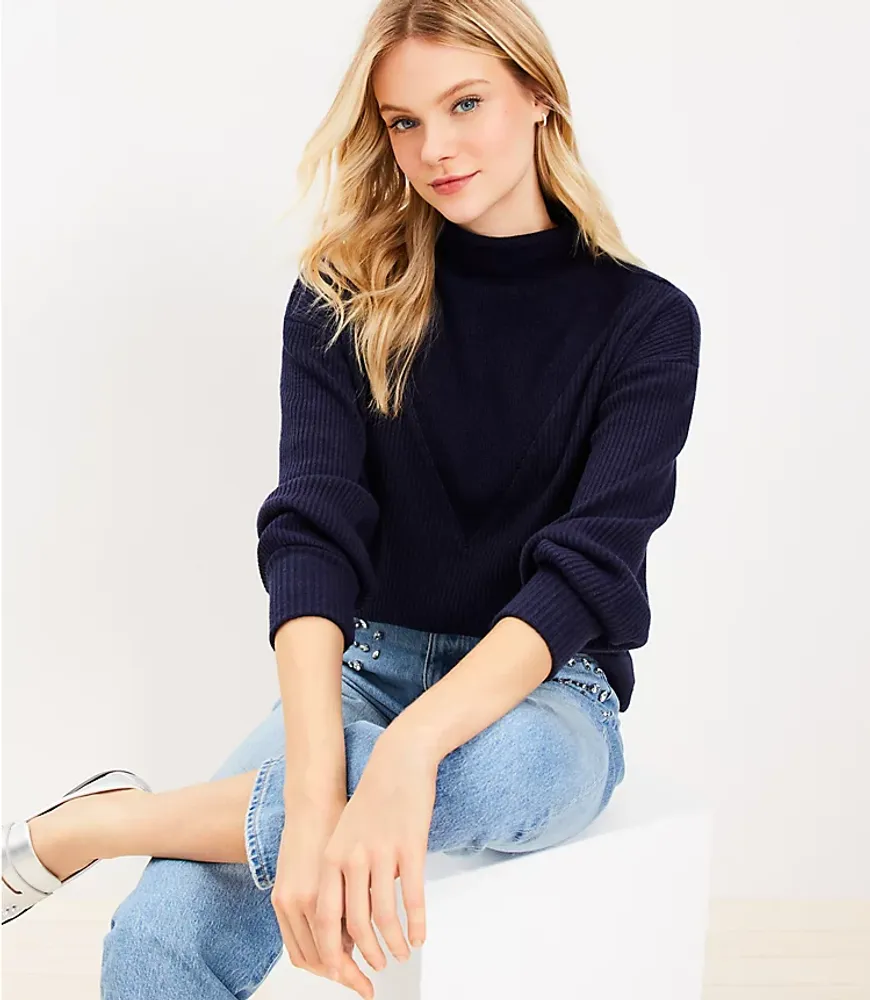 Easy Cozy Ribbed V-Neck Top