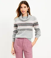 Fair Isle Turtleneck Sweater