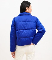 Petite Sateen Puffer Jacket