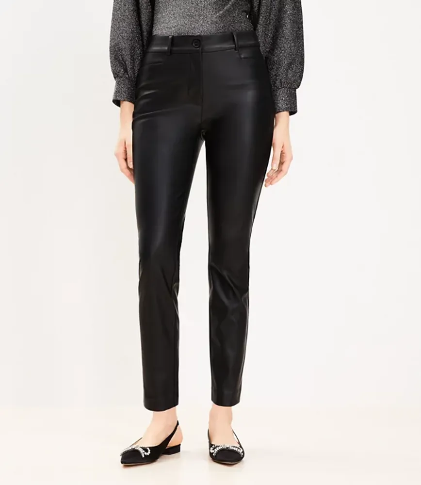 Curvy Sutton Skinny Pants Faux Leather