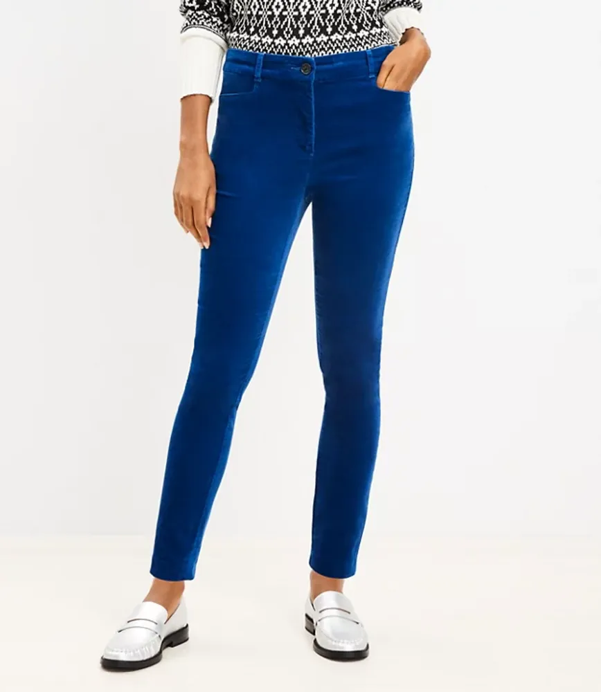 Sutton Skinny Pants in Velvet