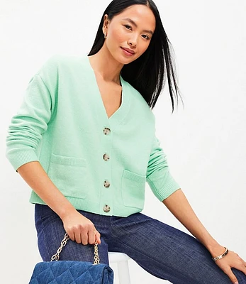 Modern V-Neck Pocket Cardigan