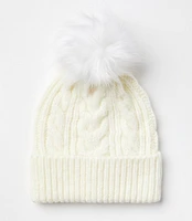 Cable Pom Beanie