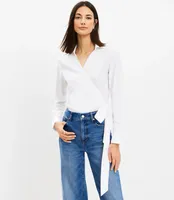 Petite Everyday Wrap Shirt