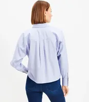 Striped Cotton Modern Pocket Shirt