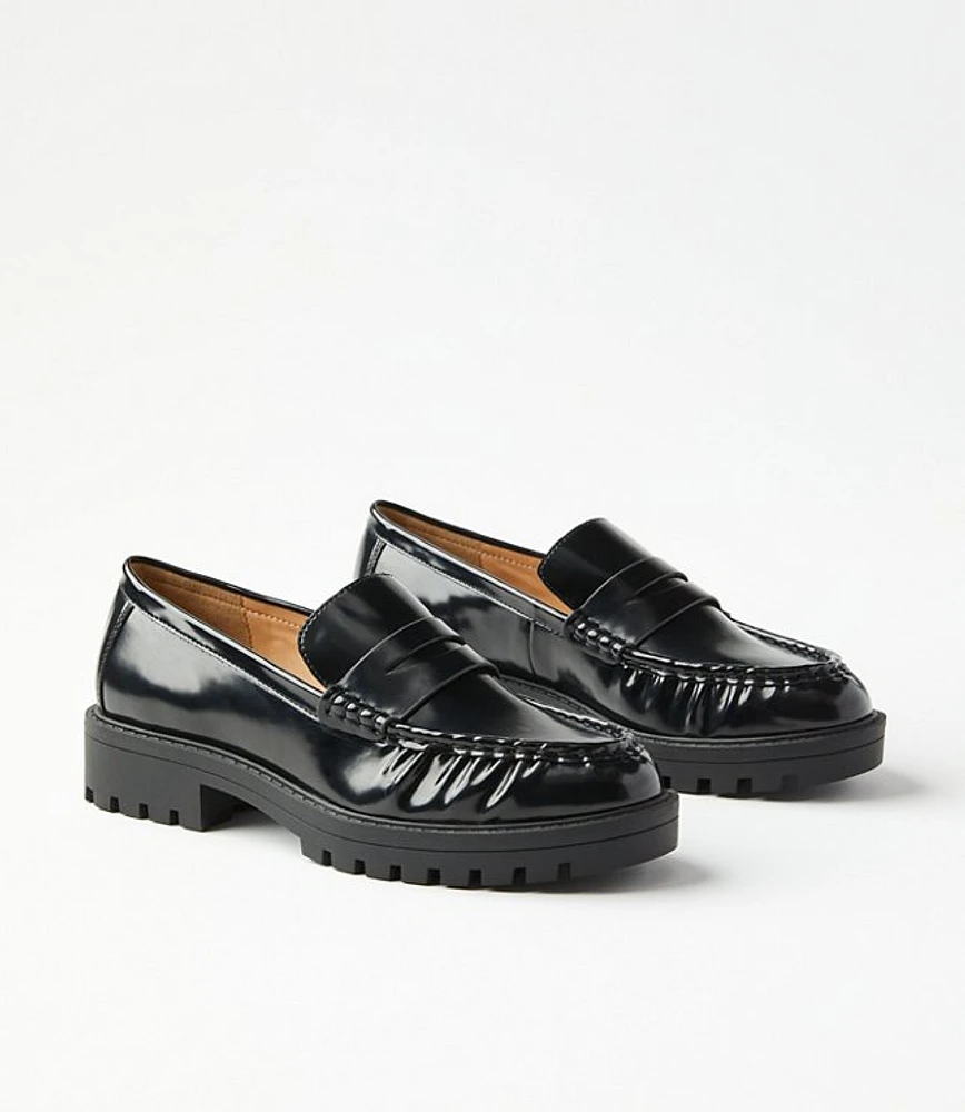 Lug Penny Loafers