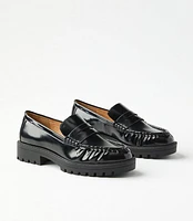 Lug Penny Loafers