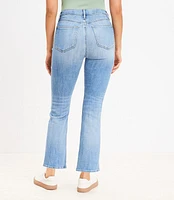 Petite Curvy Flap Coin Pocket High Rise Kick Crop Jeans in Luxe Medium Wash