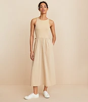 Lou & Grey Side Bungee Pocket Midi Dress