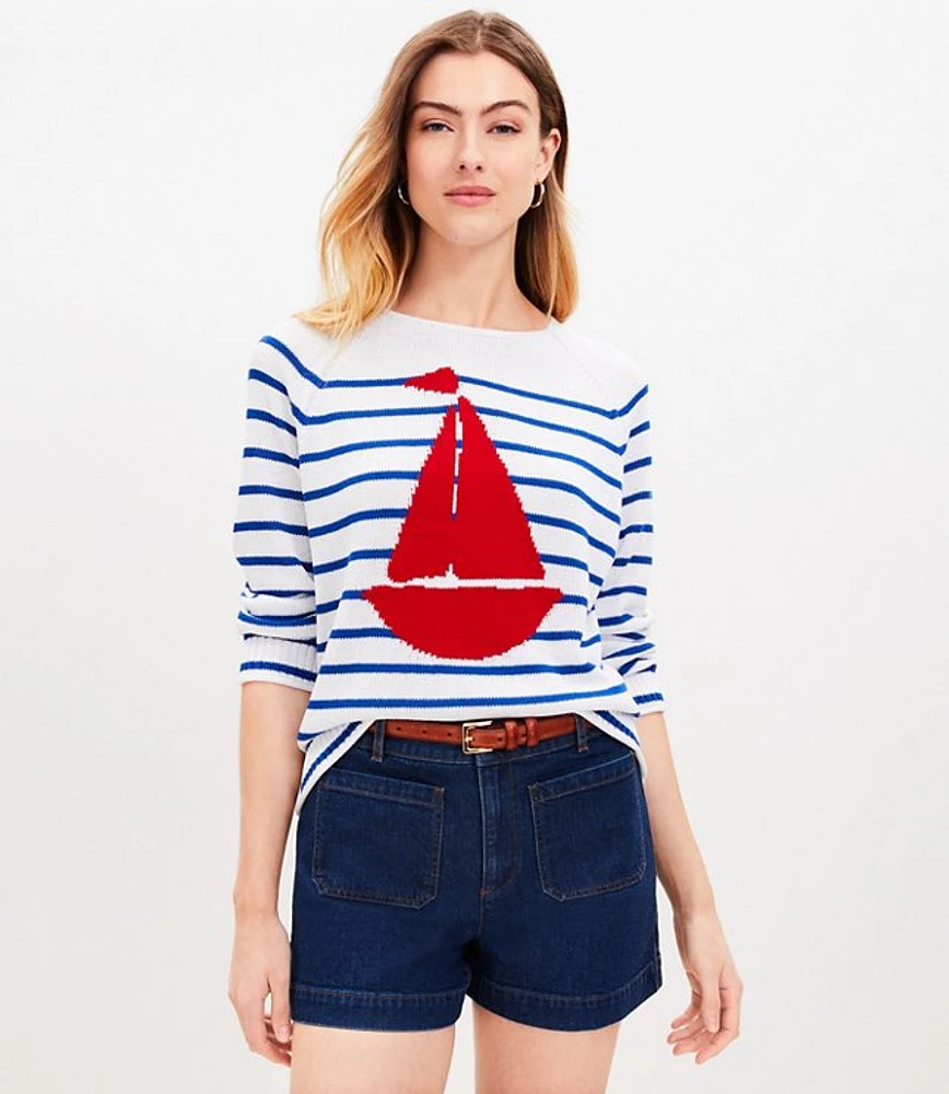 Hit Color Stripe Round Neck Sweaters Hit Color Stripe Round Neck Sweaters