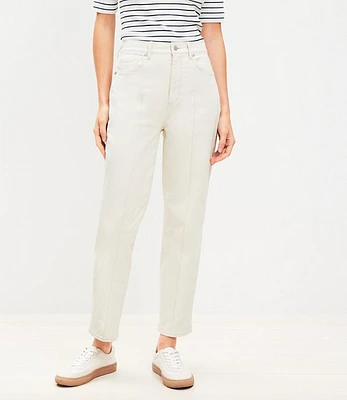 Tall Pintucked High Rise Straight Jeans Popcorn