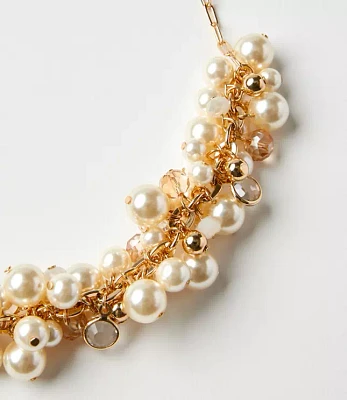 Pearlized Torsade Statement Necklace