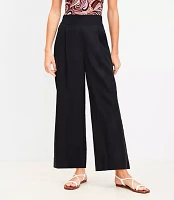 Petite LOFT Beach Wide Leg Linen Pants