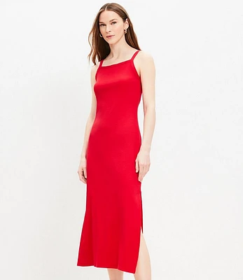 Petite Ribbed Bra Maxi Dress