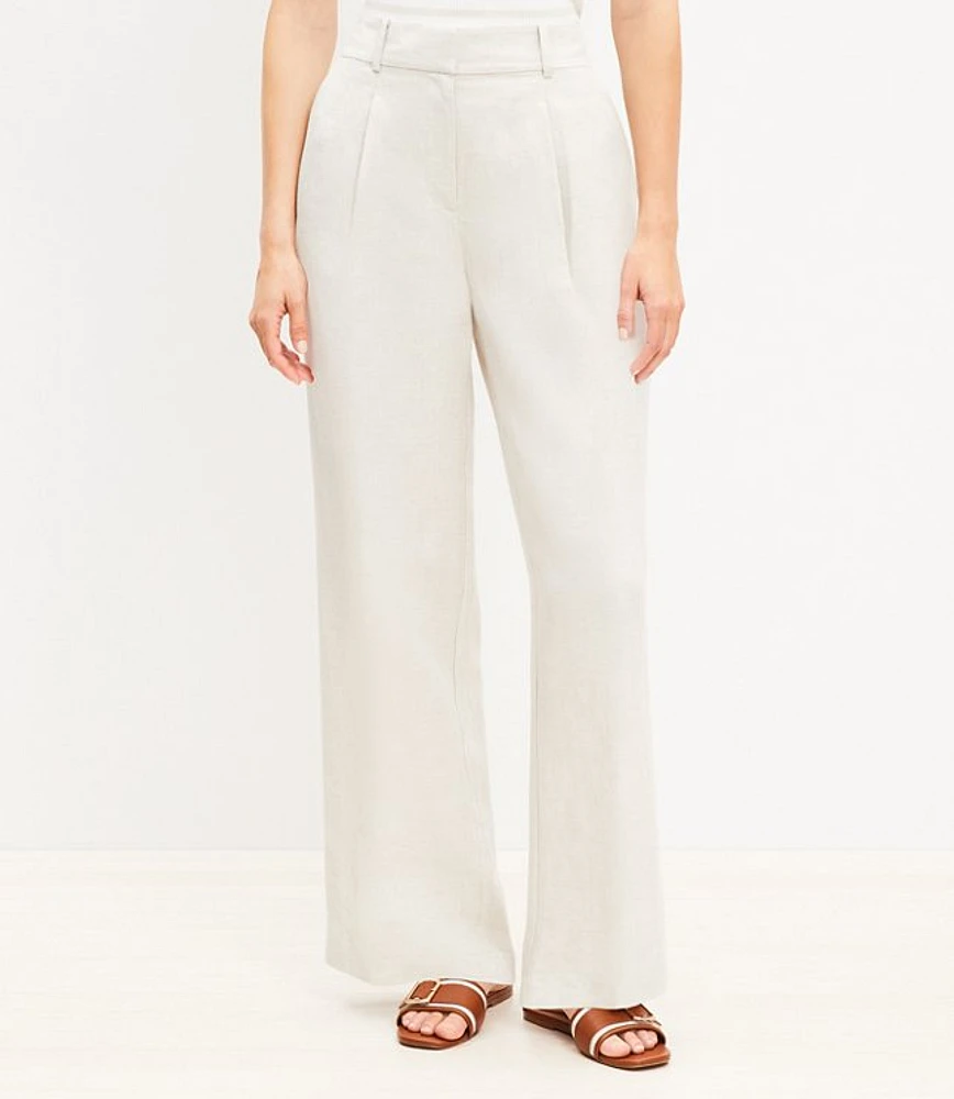 Petite Curvy Peyton Trouser Pants in Linen Blend