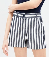 Petite Riviera Shorts Striped Texture